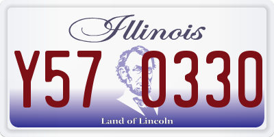 IL license plate Y570330