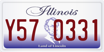 IL license plate Y570331