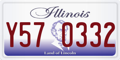 IL license plate Y570332