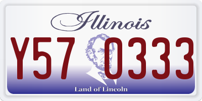 IL license plate Y570333