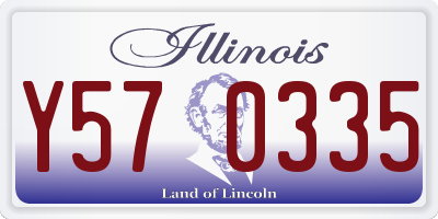 IL license plate Y570335