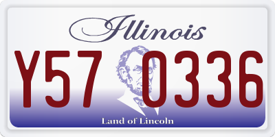 IL license plate Y570336