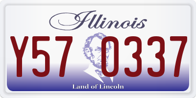 IL license plate Y570337