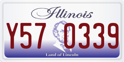IL license plate Y570339