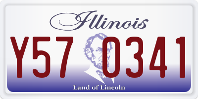 IL license plate Y570341