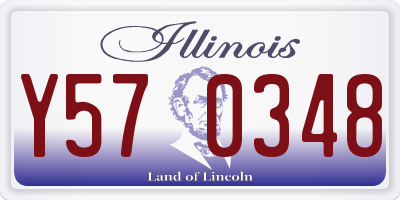 IL license plate Y570348