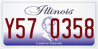 IL license plate Y570358