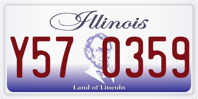 IL license plate Y570359