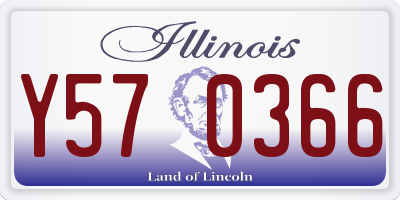 IL license plate Y570366