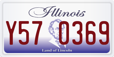 IL license plate Y570369