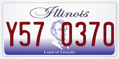 IL license plate Y570370