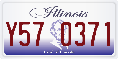 IL license plate Y570371