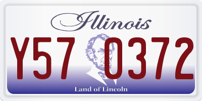 IL license plate Y570372