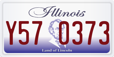 IL license plate Y570373