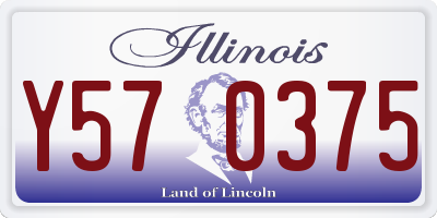 IL license plate Y570375