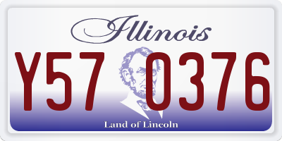 IL license plate Y570376