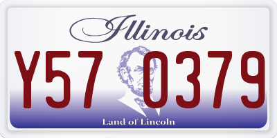 IL license plate Y570379