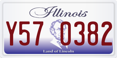 IL license plate Y570382