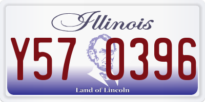 IL license plate Y570396