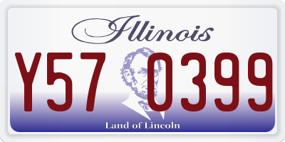 IL license plate Y570399