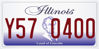 IL license plate Y570400