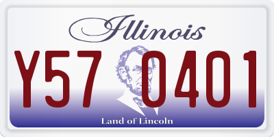 IL license plate Y570401