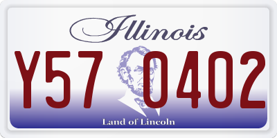 IL license plate Y570402