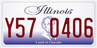 IL license plate Y570406