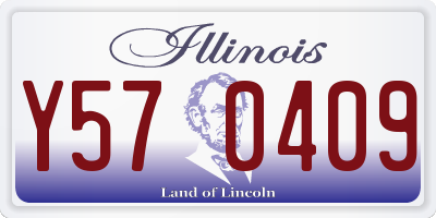 IL license plate Y570409