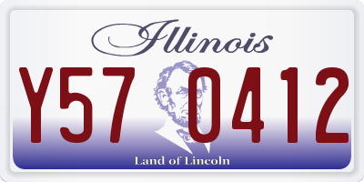 IL license plate Y570412