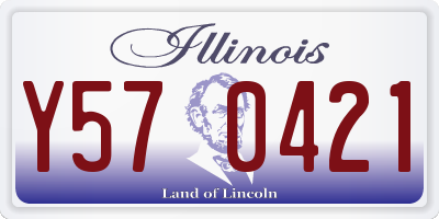 IL license plate Y570421