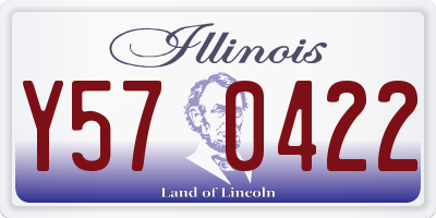 IL license plate Y570422