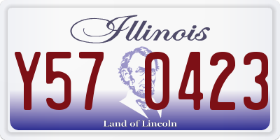IL license plate Y570423