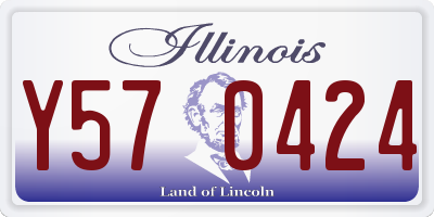 IL license plate Y570424