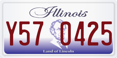 IL license plate Y570425