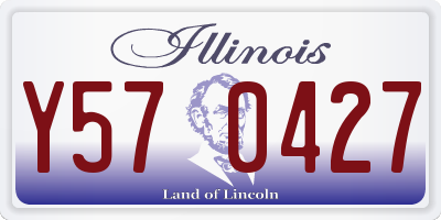 IL license plate Y570427