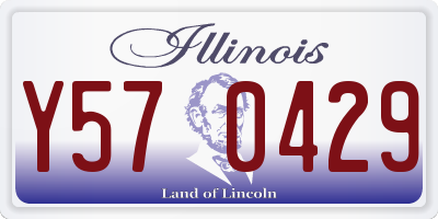 IL license plate Y570429