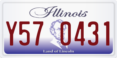 IL license plate Y570431