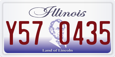 IL license plate Y570435