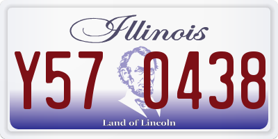 IL license plate Y570438