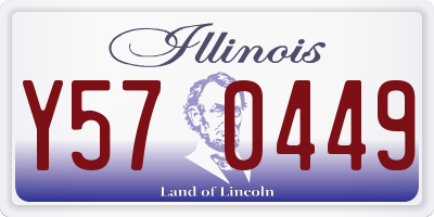 IL license plate Y570449