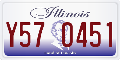 IL license plate Y570451