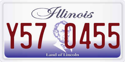 IL license plate Y570455