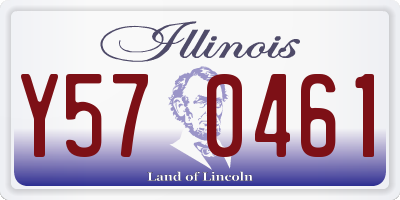 IL license plate Y570461