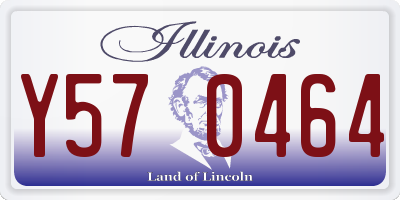 IL license plate Y570464