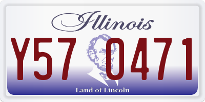 IL license plate Y570471