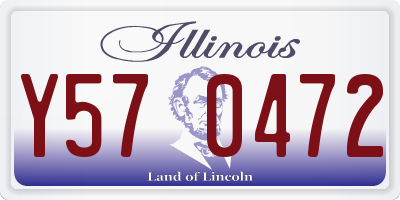 IL license plate Y570472