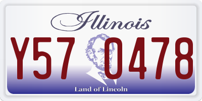 IL license plate Y570478