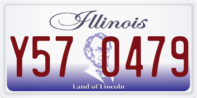 IL license plate Y570479