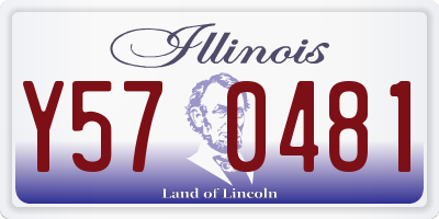 IL license plate Y570481